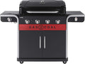 Charbroil Barbacoas de carbón, Char-Broil Barbacoa de Gas Gas2Coal 2.0 440 - Barbacoa híbrida de 4 quemadores con 2 bandejas para carbón patentadas, 2