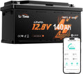 H190 de Litime, baterías de ciclo profundo, Bateria Litio 12V 140Ah LiFePO4 Bluetooth para Autocaravana