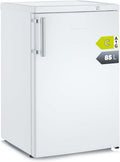 Severin Congelador vertical, Congelador pequeño vertical, 85 l, mini congelador de 4*, 3 cajones, bisagra de puerta reversible, enfría de -14 a -30°C