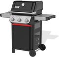 E-310 de Weber, parrillas de propano, Spirit barbacoa de gas, 3 quemadores, superficie de cocción de 51 x 46 cm, termómetro en la tapa, 2 ruedas