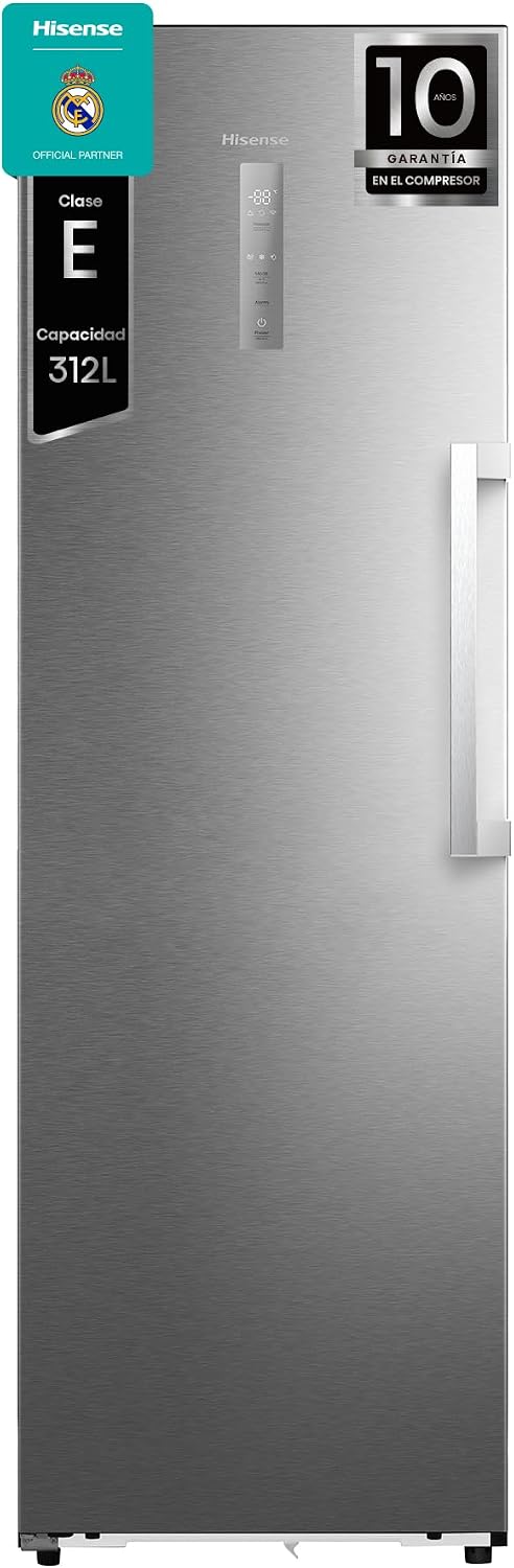 Congelador vertical FT3K310SAIE1 - Congelador Una Puerta Total No Frost Kitchen Fit, 312L, 186cm, Ventilación Inferior, Apertura de Puerta 90º