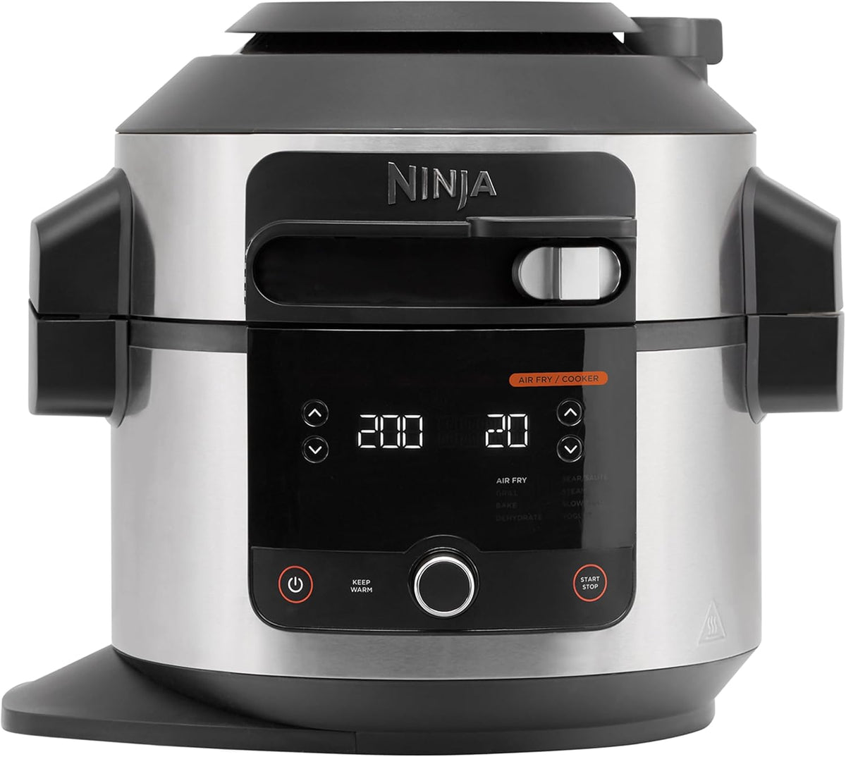 Ollas a presión eléctrica Foodi, Olla Eléctrica Multifunción con SmartLid, 6L, Acero Inoxidable, Ninja