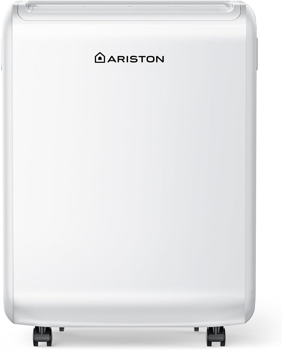 Ariston Deshumidificador, Deos 12 - Deshumidificador Portátil Silencioso 12L/día hasta 35m²
