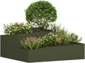Macetero vidaXL, de Jardín Verde Oliva 100 x 100 x 50 cm