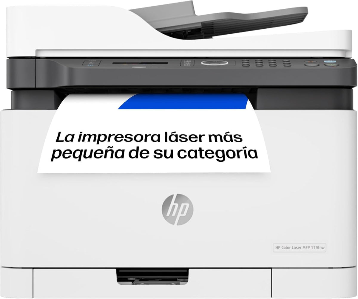 Impresoras láser HP, Color Laser MFP 179fnw 4ZB97A - Impresora Láser Color Multifunción Wi-Fi, Imprime, Escanea, Copia y Fax, Ethernet, USB 2.0, Smart