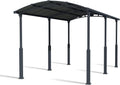 Palram Cochera, CANOPIA by Alpine 6400 Carport Camping Car Aluminio Y Policarbonato Gris 23 m²
