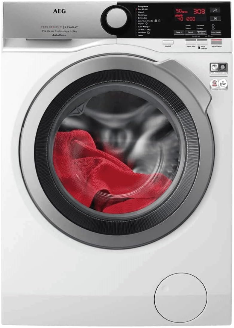 AEG Lavadora, L8FEC942Q, 9 Kg, 1400 rpm