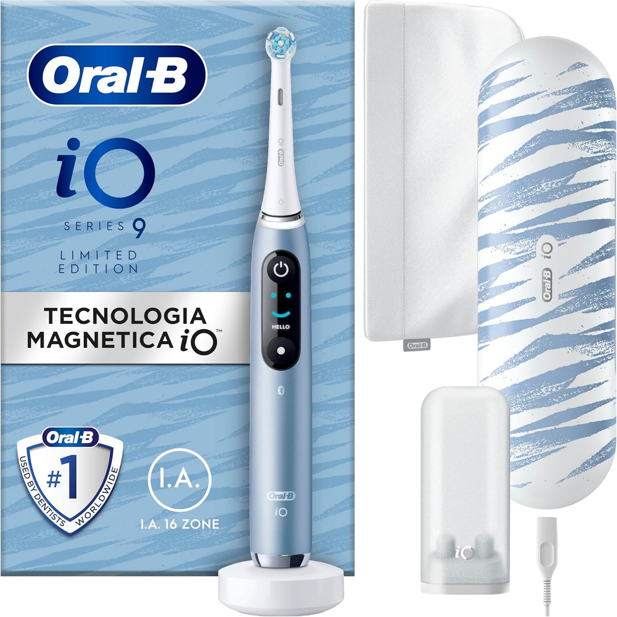 Oral-B Cepillos de dientes eléctricos de rotación, iO Series 9 Edición Especial, Cepillo de dientes eléctrico, conectado Bluetooth, 7 modos de