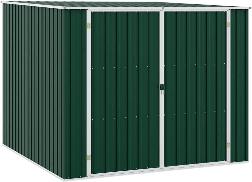 vidaXL Cobertizos de almacenamiento, Cobertizo de Jardín Paito Casata Casetilla Almacenamiento de Herramienta Almacenaje Exterior Acero Galvanizado