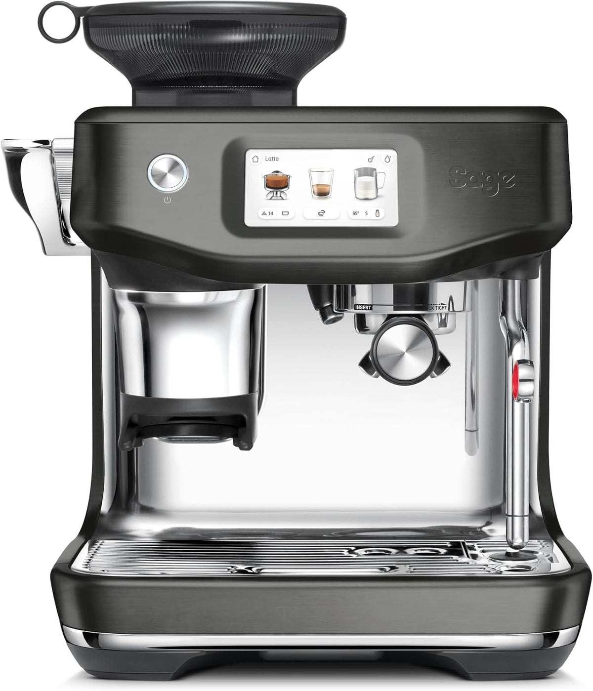 Cafetera automática Barista Touch Impress, Acero Inoxidable Negro, Sage