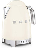 Smeg Hervidores eléctrico, Calentador de Agua electrico, hervidor KLF04CREU, 2400 W, 1.7 litros, plástico, Crema