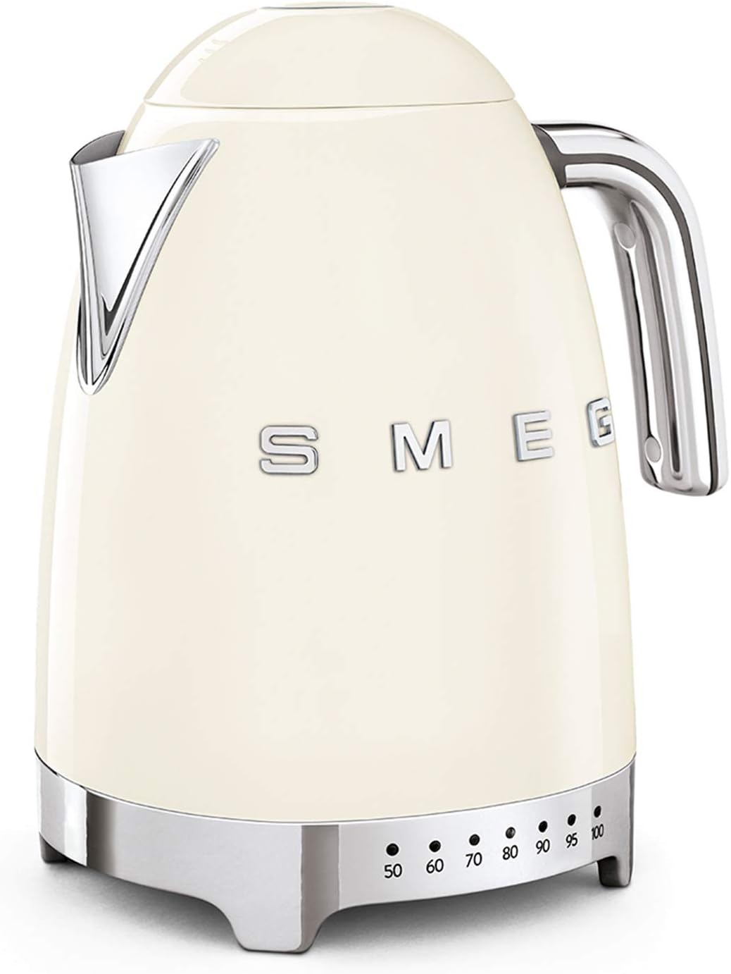 Smeg Hervidores eléctrico, Calentador de Agua electrico, hervidor KLF04CREU, 2400 W, 1.7 litros, plástico, Crema