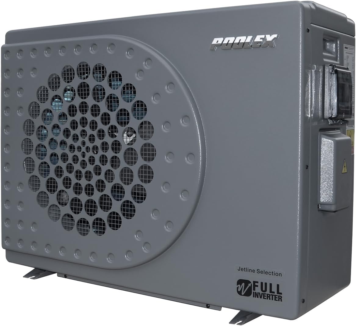 POOLEX PC-JLS125- Bombas de calor para piscina, kw-r32 Bomba de calor gama selección-12.5 kw-r32-La Jetline Nueva Generación-para estanque de 65