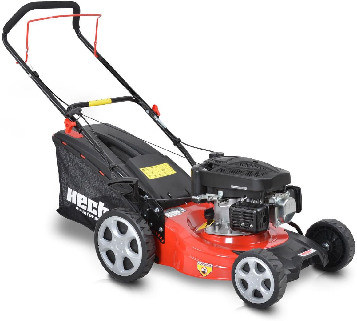 Hecht Cortacéspedes rotativo, 543 cortadora de césped Motor de gasolina altura Copa 8 posiciones 25, 65 capacidad del depósito de 45 L, Ancho de corte