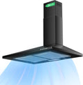 Karinear Campana extractora, de 60 cm de ancho, 380 m³/h, campana de pared con filtro de carbón activo, 3 niveles de potencia, campana extractora con
