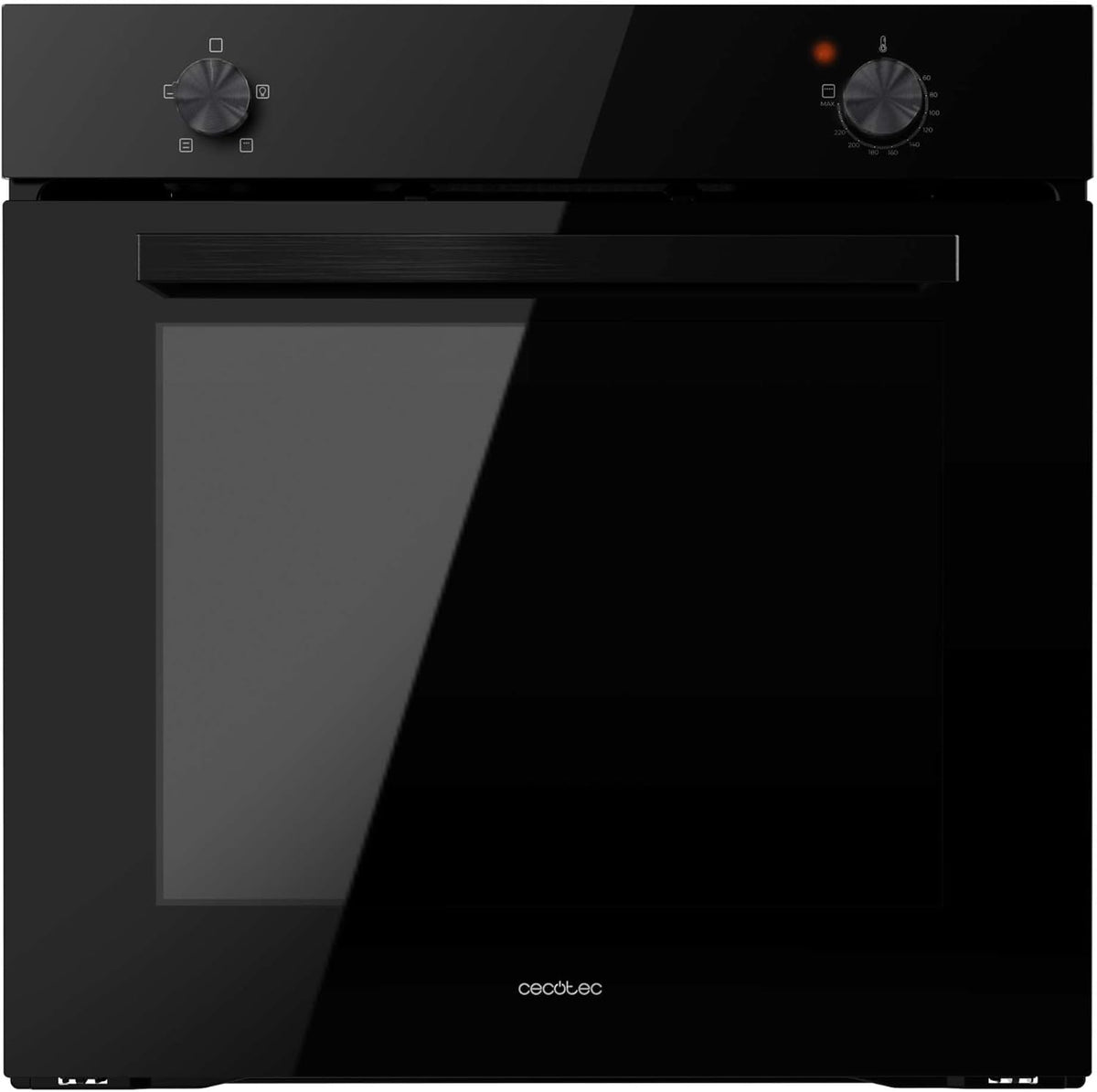 Horno empotrable Cecotec, Horno Integrable Convencional Bolero Hexa C126000 Black A. 2800W, Capacidad 77L, Bajo Consumo, 4 Funciones, Steam Assist