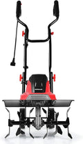 FANTASK Cultivadores y arado, 1500 W Electric Ground Hoe 400 RPM with 6 Chopping Knives, Tiller Garden Tiller 43 cm Working Width and 22cm Working