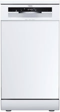 Lavavajillas compacto Lavavajillas de Libre Instalación 45 cm con Display LED, 10 Cubiertos, 7 Programas, Tercera Bandeja Slidding Extra Tray, Blanco