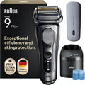 Afeitadoras eléctricas de láminas para hombre Series 9 Pro+ Afeitadora Eléctrica Hombre, 9677CCE, Plata, Braun