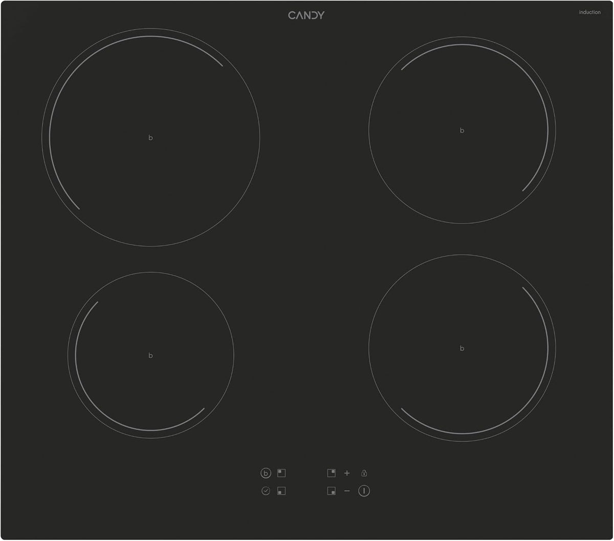 CANDY Placa de cocina, Smart CI642C/E1 Nero Da incasso 59 cm Piano cottura a induzione 4 Fornello