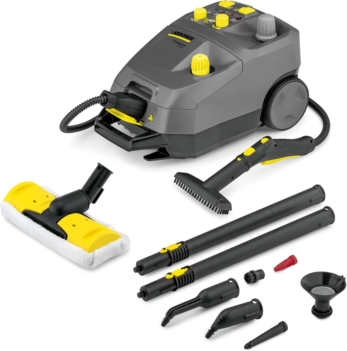 Limpiadoras de vapor de KÄRCHER, SG 4/4 Limpiadora de vapor con presión de 4 bares para limpieza sin productos químicos, Gris