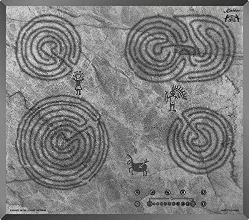Placas de cocina portátil KCT 6715 F Era, vitrocerámica con 4 zonas de cocción de alta Light Cacerola, Zona, dos círculo Zona de cocción, Kaiser
