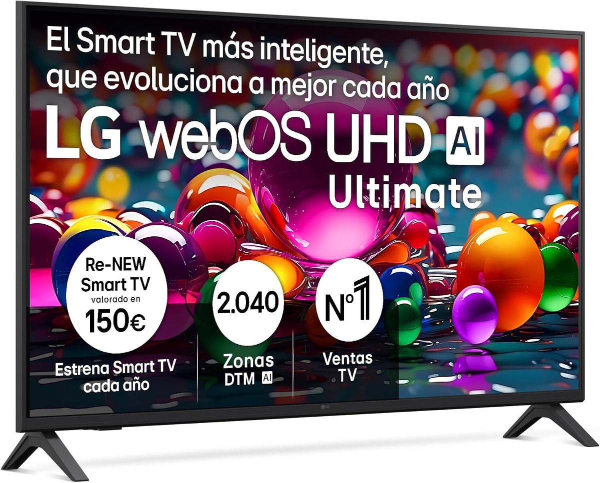 43UA75006LA de LG, smart tv, Smart TV UHD Ultimate AI, 43' (109 cm) 4K UHD, HDR10 Pro, webOS 25, α7 Gen8, Dolby Digital Plus, VRR, HDMI x3
