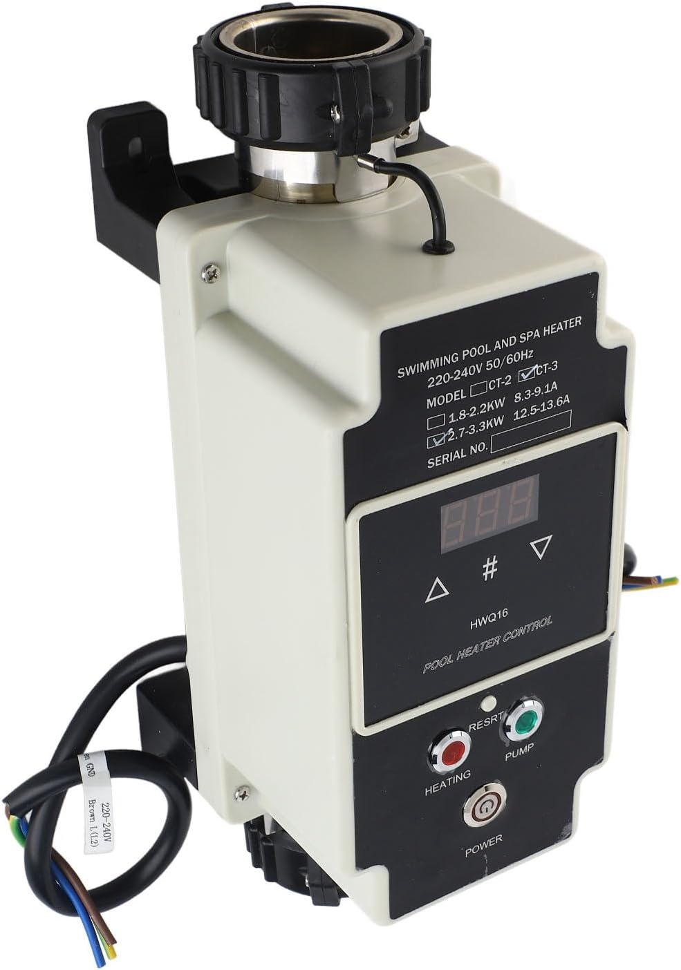 220-240V de Annadue, calentadores eléctrico, Calentador Eléctrico para SPA de 2.7-3.3KW, Termostato