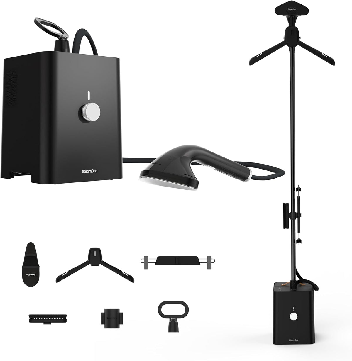 SteamOne Planchas de vapor vertical, SteamCube Steamer Plancha Profesional Negro 2900W - 10 Bar