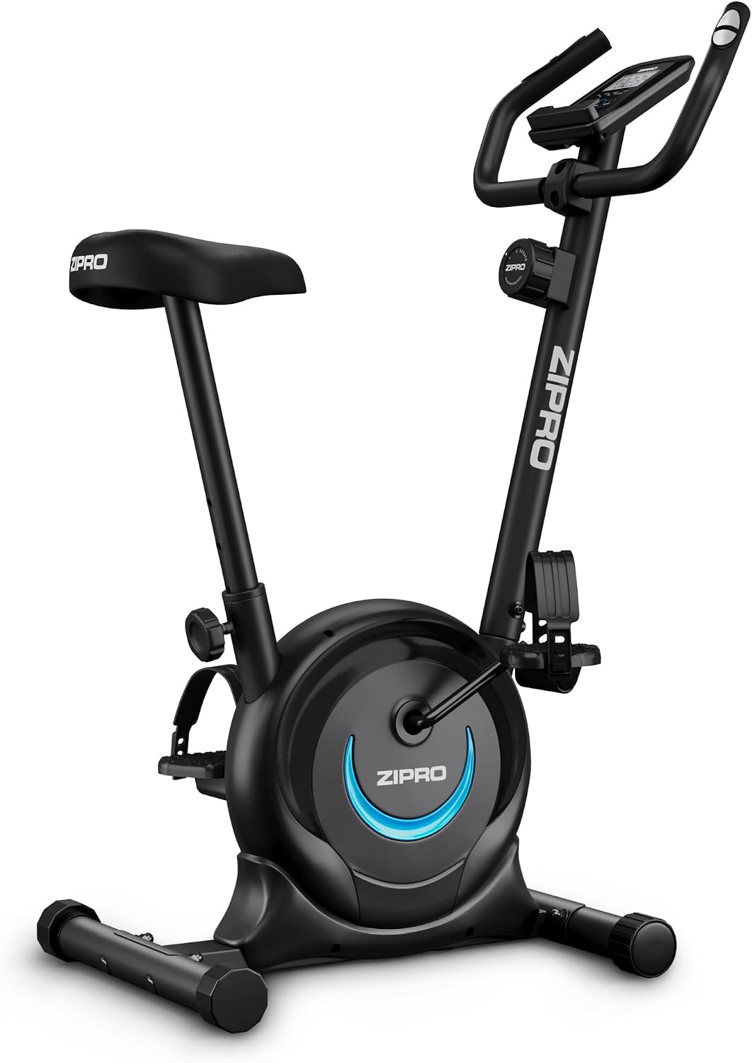 Bicicletas estáticas y de spinning Bicicleta Estatica Magnetica con 8 Niveles de Resistencia, Soporte para Móvil, Monitor LCD, Sillín Confort, Bici