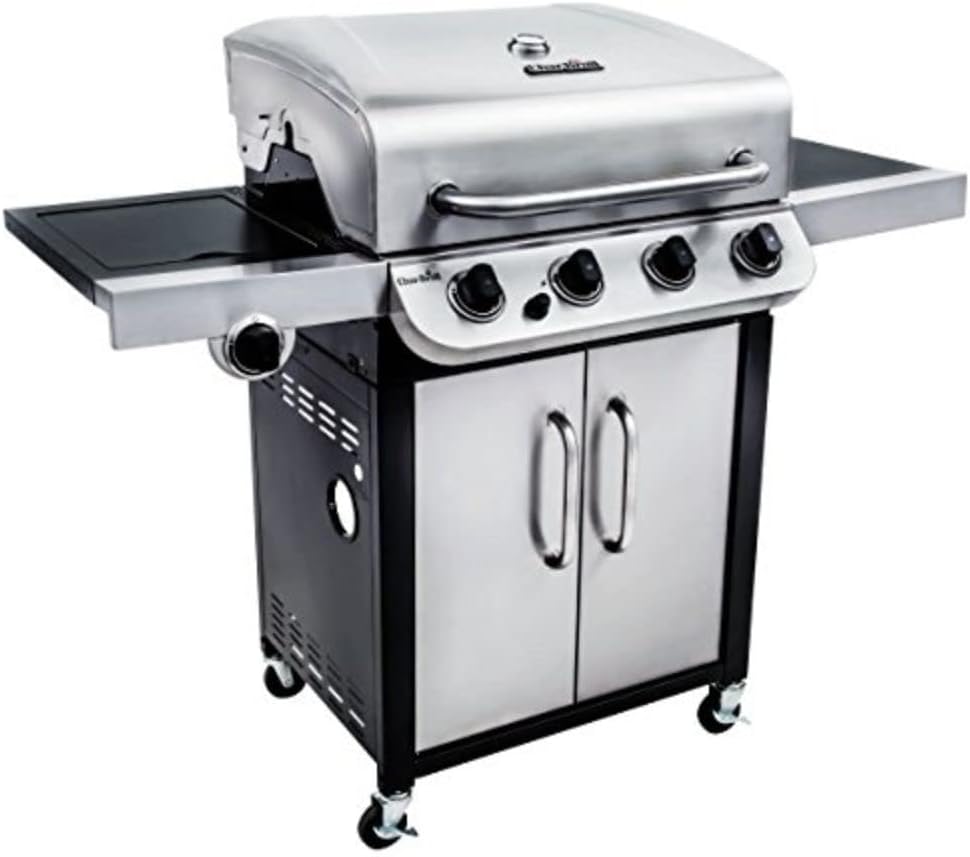 Charbroil Parrillas de propano, Char-Broil Barbacoa Gas Convective 440 S con quemador lateral y armario