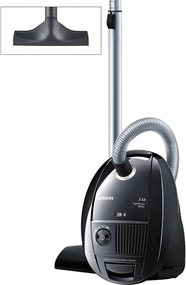 VSZ3B212 de SIEMENS, aspiradoras de trineo, Aspiradora Z 3.0, con bolsa, motor HighPower, sistema powerSecure, boquilla para suelo duro, boquilla para