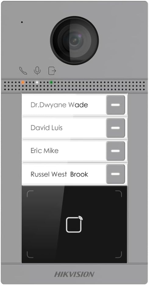 Cámaras bala Hikvision, DS-KV8413-WME1(C)/Europe BV, seguridad profesional de objetos, intercomunicador de vídeo de última generación