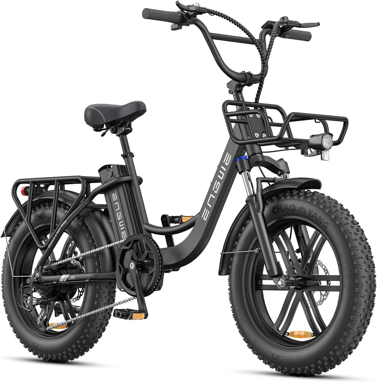 Bicicletas eléctricas de ciudad L20 Boost Bicicleta Eléctrica para Adultos, 48V 13 Ah Extraíble Batería, Autonomía de hasta 120 km, Neumáticos Anchos