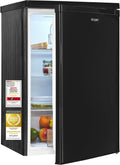 Frigorífico combi Exquisit, Refrigerador completo KS516-V-040E, negro, 55 cm de ancho