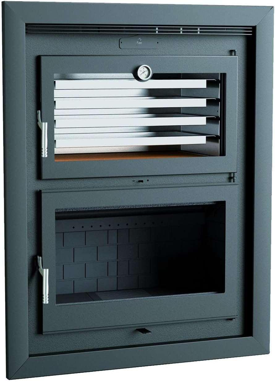 HLI-200 de FM, hornos chimenea, HORNO INSERTABLE DE LEÑA FM MODELO (INTERIOR FUNDICION)