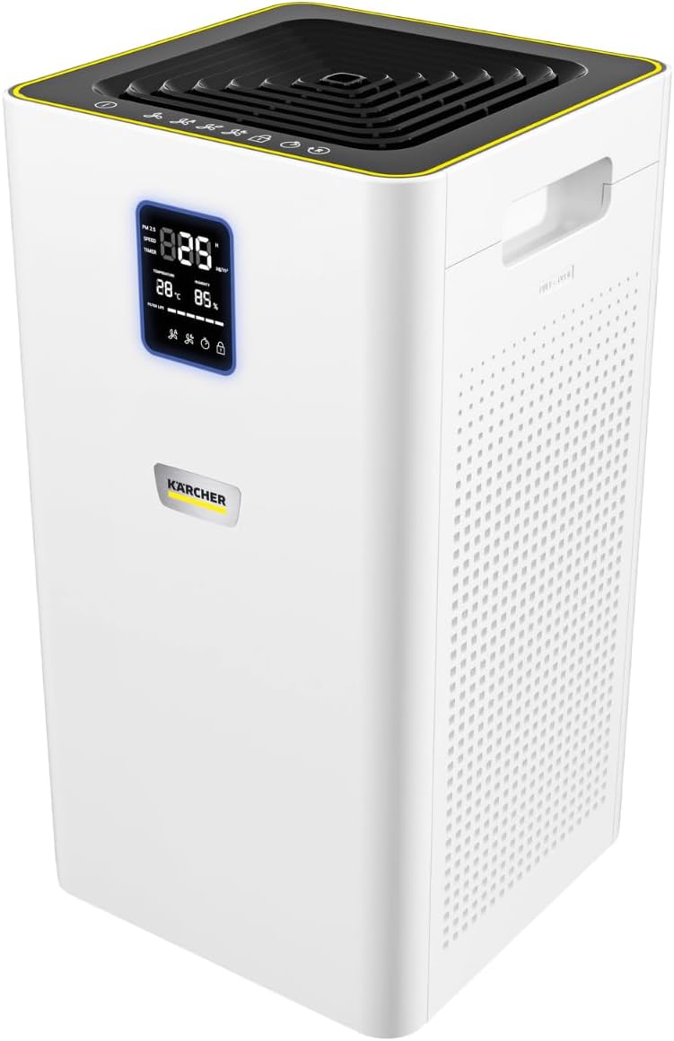 KÄRCHER Purificadores de aire, AF 30 Purificador de Aire, Caudal 320m³/H, Área de 30m², Elimina Partículas con Tamaño de 0, 3Μm como Polvo, Polen y