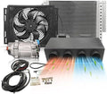 Aire acondicionado Treeligo, eléctrico, 12 V, CC, bajo el salpicadero, kit CA 12 V, sistema universal para coche, autocaravana, camión