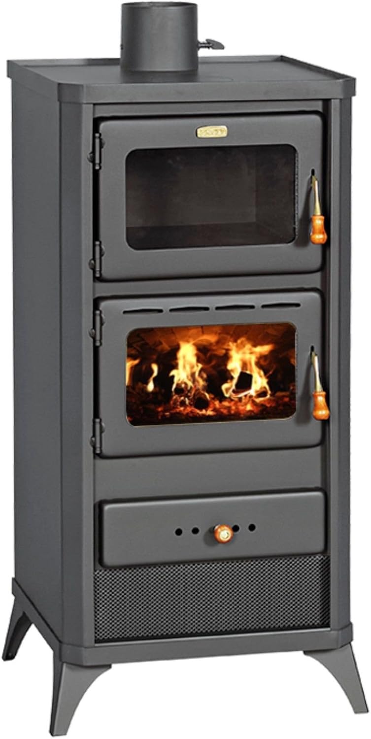 Prity Hornos chimenea, Estufa de leña Fornello Cucina Camino 12kW FME