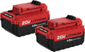 PORTER-CABLE Batería, Porter Cable PCC685LP 20V Max 4.0 Amp Horas Batería de litio de herramienta de alimentación, 2 unidades