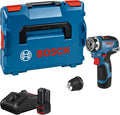 Atornillador 12V System atornillador a batería GSR 12V-35 FC - FlexiClick System (incl. 2 baterías GBA 3.0Ah, cargador rápido GAL 12V-40, adaptador