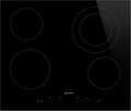 SE364ETD de Smeg, placa de cocina, Placa vitrocerámica UNIVERSAL, Black glass
