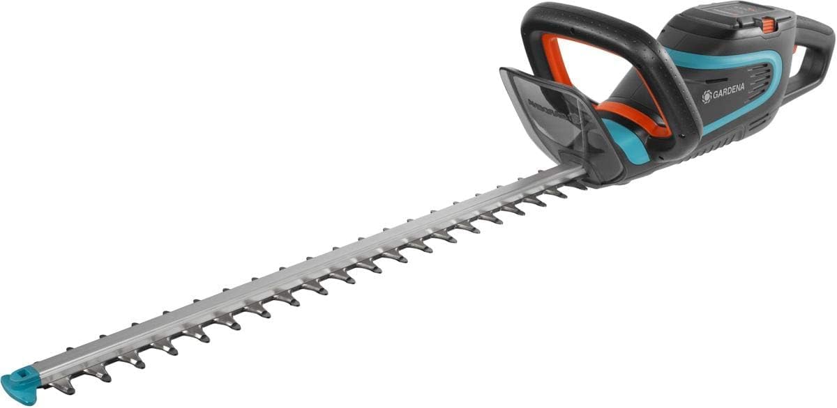 Cortaseto Gardena, PowerCut Li-40/60 - Cortasetos con batería (60 cm de longitud, mango ergonómico, protección contra golpes, teclado intuitivo, sin