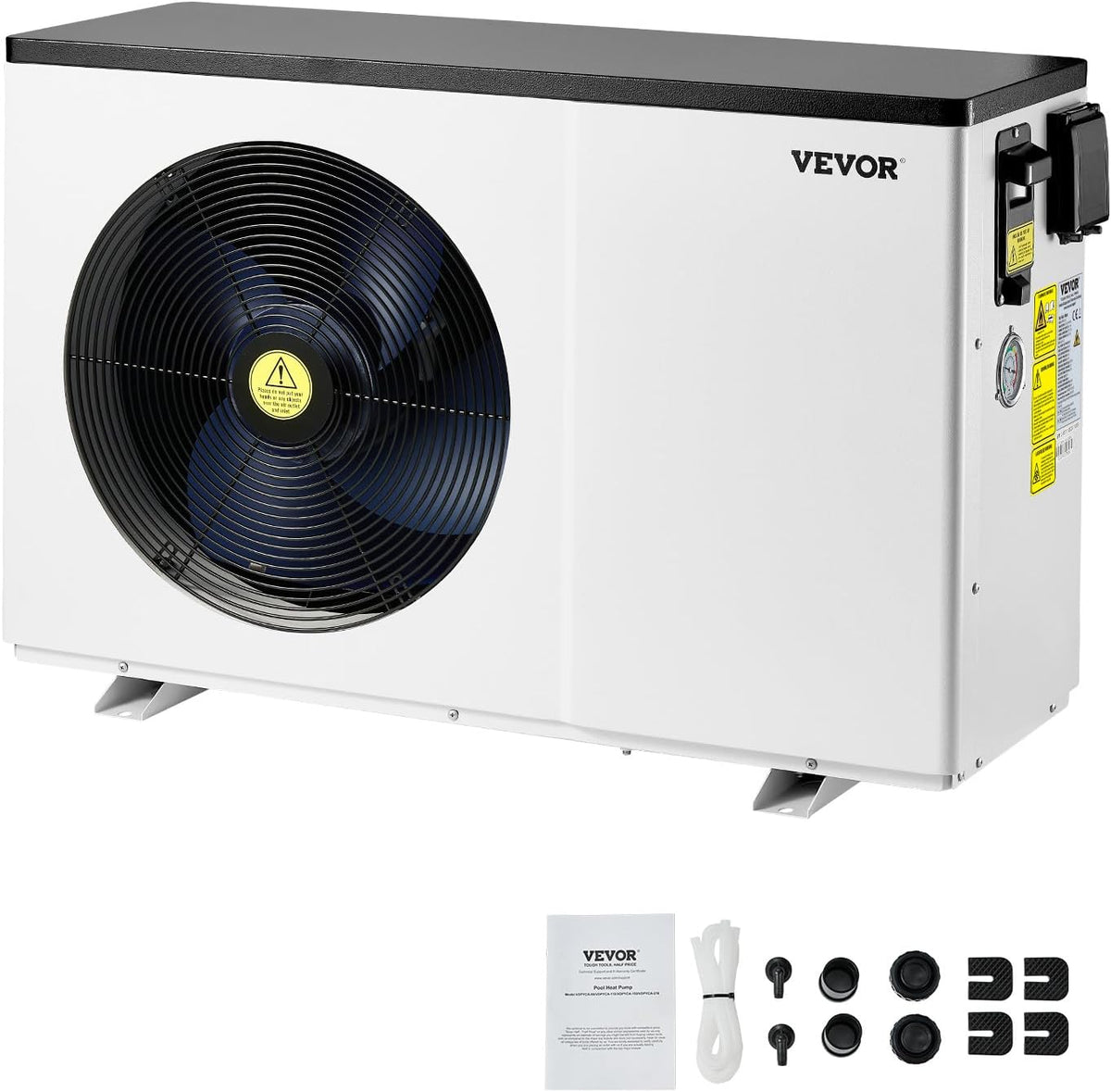 VEVOR Bombas de calor para piscina, Bomba de Calor Eléctrica para Piscina, 3, 22-15, 25 kW, Calentadores de Piscina de Frecuencia Variable Que Ahorran