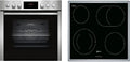 Neff Placa de cocina, EDX40 - Juego de cocina compuesto por E1CCD2AN3 60 x 60 cm EasyClean Cleaning, CircoTherm, pantalla LED y placa eléctrica