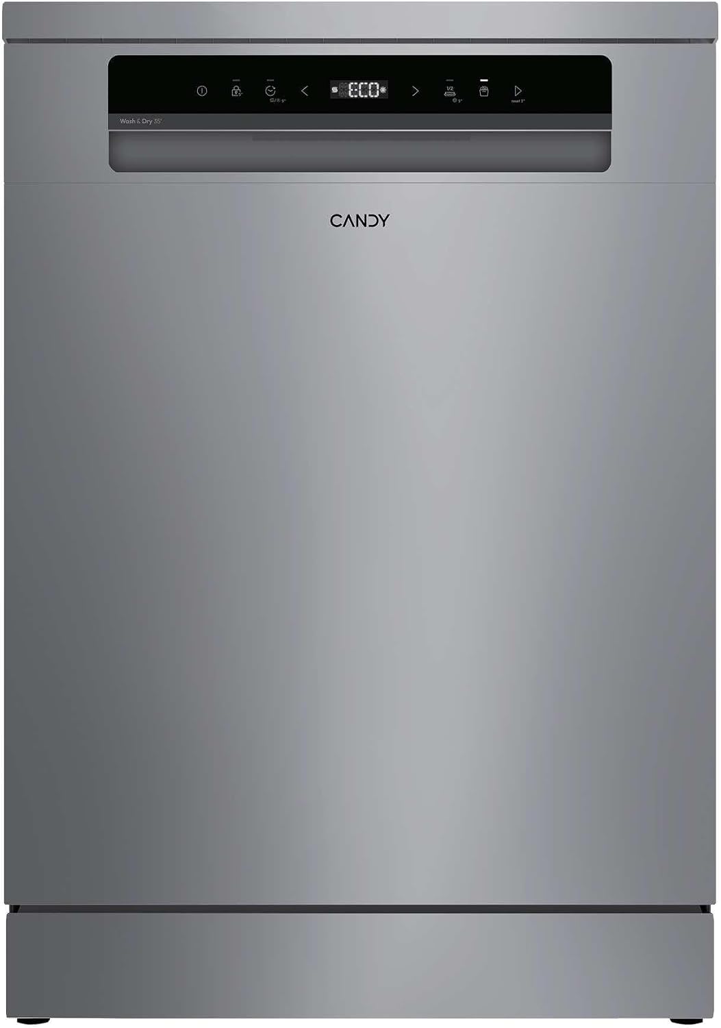 CANDY 4D9F0S Lavavajillas, Rapidò CFP Lavavajillas de Libre Instalación 60CM, 14 Servicios. 7 Programas, Inicio Diferido, Cesta Superior Regulable en